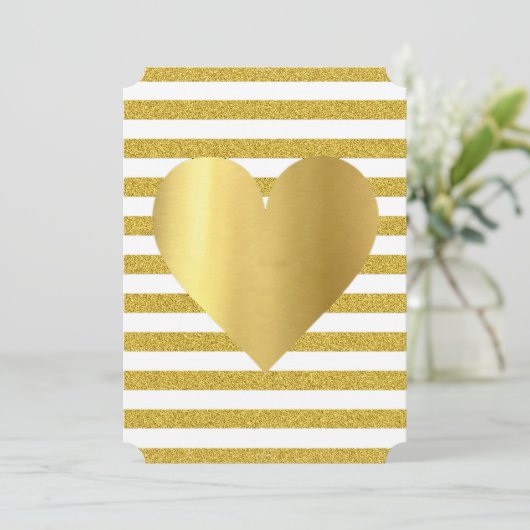 Bride Summer Lovin White Gold Soiree Lawn Party Kaart (Staand voorkant)