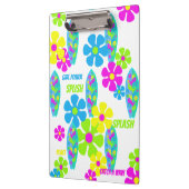 BRIDE & Surfer Flower Power Girl Retro Party Klembord (Links)