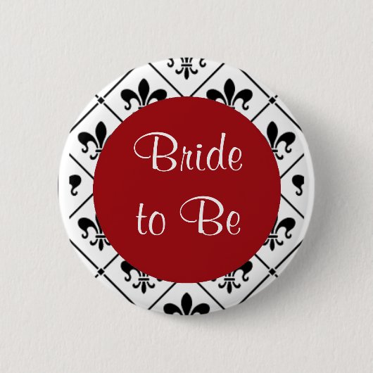 Bride te ontvangen ronde button 5,7 cm (Voorkant)