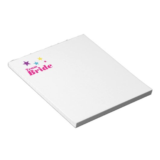 Bride-team Notitieblok (Schuin)