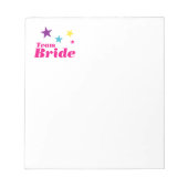 Bride-team Notitieblok (Voorkant)