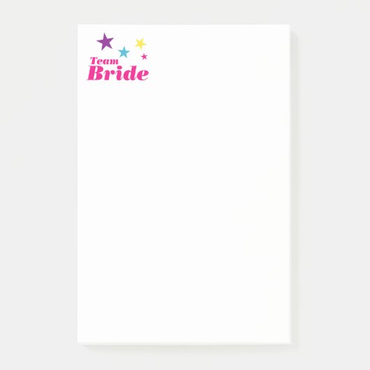 Bride-team Post-it® Notes (Voorkant)