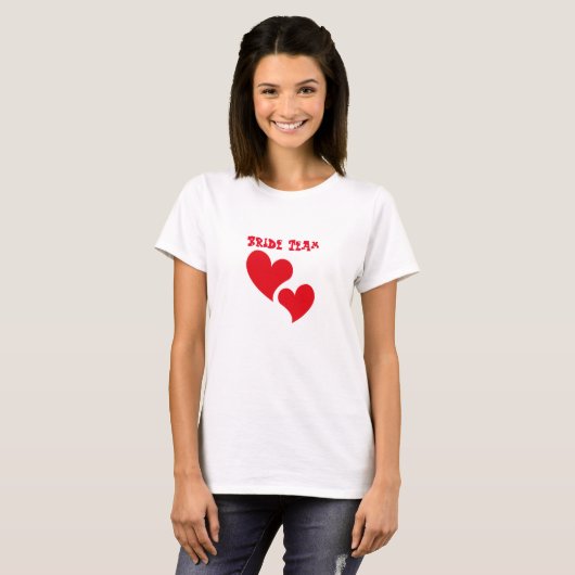 Bride-team T-shirt (Voorkant volledig)