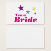 Bride-team Visitekaartjes (Voorkant /achterkant)