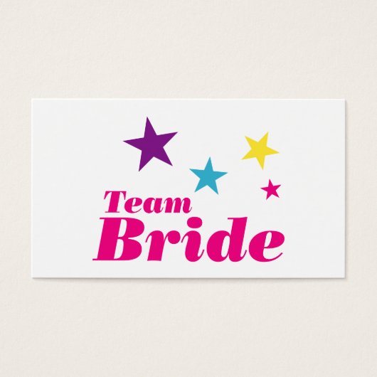Bride-team Visitekaartjes (Voorkant)