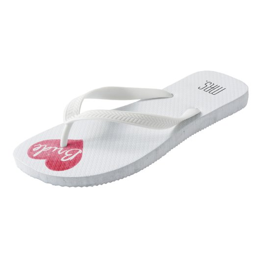 Bride Teenslippers Beach Bachelorette (Schuin)