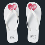 Bride Teenslippers Beach Bachelorette<br><div class="desc">Cute voor die Beach Bachelorette!</div>