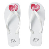 Bride Teenslippers Beach Bachelorette (Voetbed)