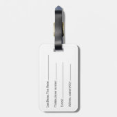 Bride The Greatest Adventure Begins Personalized Bagagelabel (Achterkant verticaal)