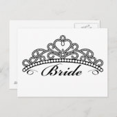 Bride Tiara Briefkaart (Voorkant / Achterkant)