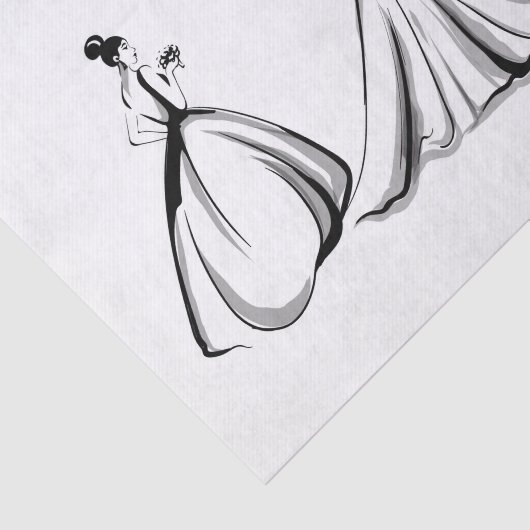 Bride Tissuepapier (Detail)