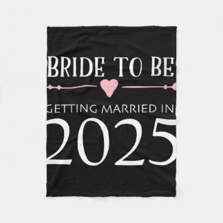 Bride to be 2025 Trouwen met Verloving Engage Fleece Deken