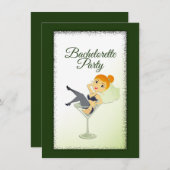 Bride to be Bachelorette Party Invitation Kaart (Voorkant / Achterkant)