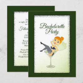 Bride to be Bachelorette Party Invitation Kaart