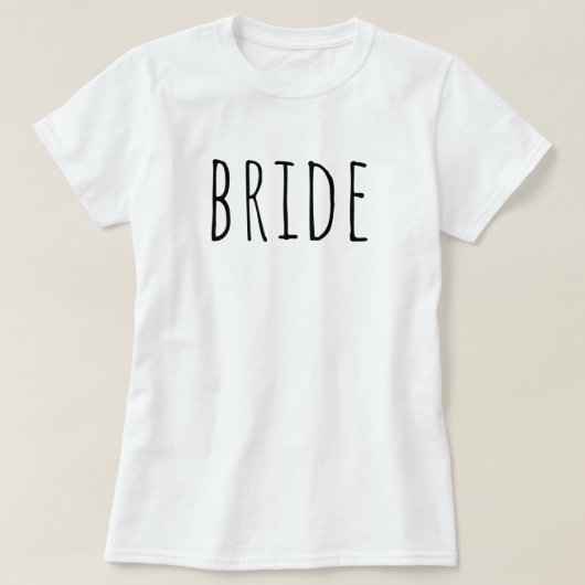 Bride To Be Bridal Party Wedding T-shirt (Design voorkant)