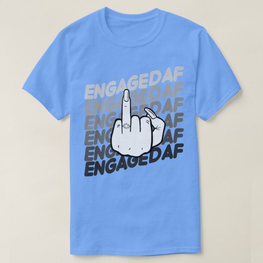 Bride To Be Engaged AF Wedding Ring Future Mrs T-shirt (Design voorkant)
