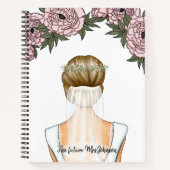 Bride to be - Future Mrs Notebook (Blonde Bride) Notitieboek (Voorkant)