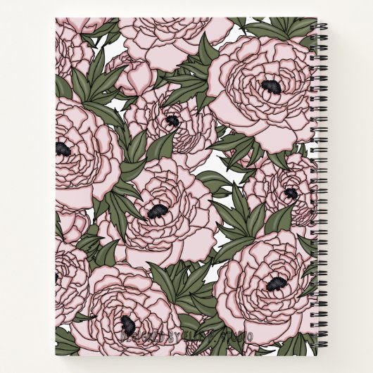 Bride to be - Future Mrs Notebook (Brunett Bride) Notitieboek (Achterkant)