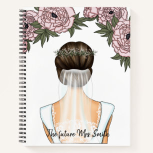 Bride to be - Future Mrs Notebook (Brunett Bride) Notitieboek