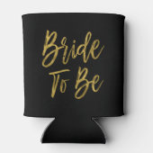 Bride To Be Gold Foil Koelbox Blikjeskoeler (Achterkant)