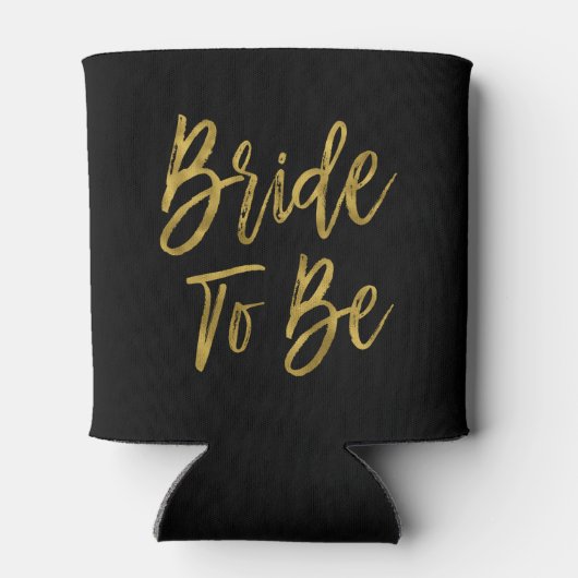 Bride To Be Gold Foil Koelbox Blikjeskoeler (Achterkant)