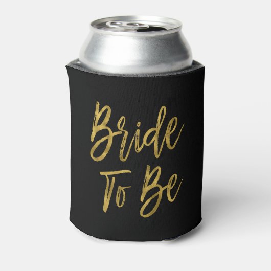 Bride To Be Gold Foil Koelbox Blikjeskoeler (Blikje Achterkant)