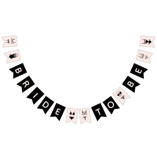 Bride to be Lingerie Bridal Bachelorette Vlaggetjes (Alle)