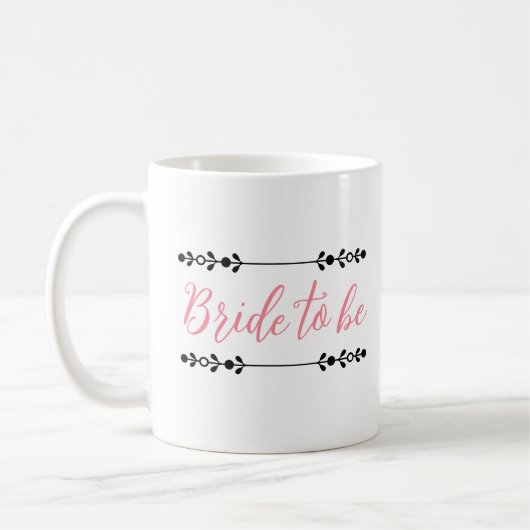 Bride-to-Be Mok – Elegante Persoonlijke Trouwcel (Links)