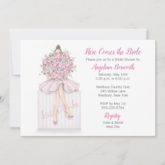 Bride-to-be On Gift Bridal Shower Invitation Kaart