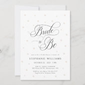 Bride To Be Pearls Bridal Shower Uitnodiging (Voorkant)