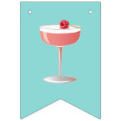 Bride to Be Raspberry Cocktail Bunting Banner (Tweede vlag)