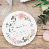 Bride to be Waterverf Floral Roos & Sage Greenery Kaart