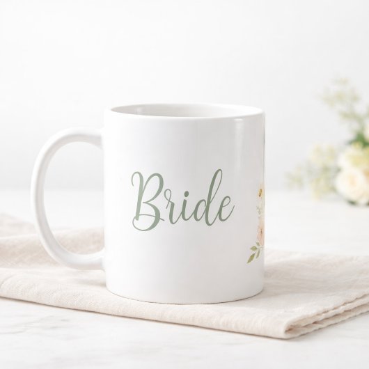Bride to Be Wildflower Garden Personalized  Koffiemok