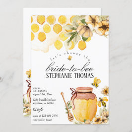 Bride to Bee Baby shower Invitation Kaart