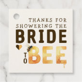Bride to Bee Bumblebee Thank You Bridal Shower Bedankjes Labels (Voorkant)