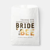 Bride to Bee Bumblebee Thank You Bridal Shower Bedankzakje (Voorkant)
