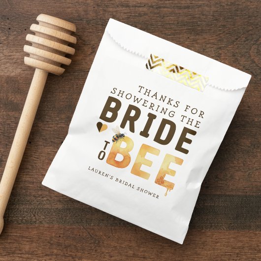Bride to Bee Bumblebee Thank You Bridal Shower Bedankzakje