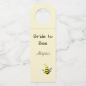 Bride to Bee Custom with Bumblebee Flessenhanger (Voorkant)