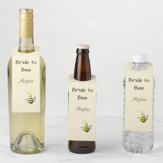 Bride to Bee Custom with Bumblebee Flessenhanger
