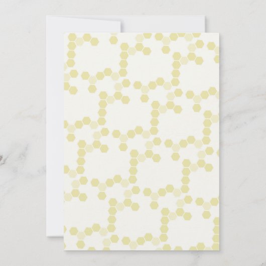 Bride to Bee Daffodil Blue Drive-by Vrijgezellenfe Kaart (Achterkant)