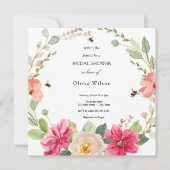 Bride to Bee Greenery Elegant vrijgezellenfeest Kaart (Voorkant)