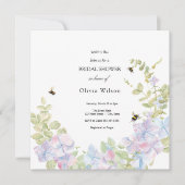 Bride to Bee Greenery Elegant vrijgezellenfeest Kaart (Voorkant)