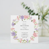 Bride to Bee Greenery Elegant vrijgezellenfeest Kaart (Staand voorkant)