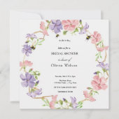 Bride to Bee Greenery Elegant vrijgezellenfeest Kaart (Voorkant)