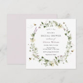 Bride to Bee Lavender Wildflower Vrijgezellenfeest Kaart (Voorkant / Achterkant)