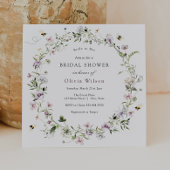 Bride to bee Lavender Wildflower Vrijgezellenfeest Kaart