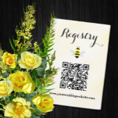Bride to Bee Vrijgezellenfeest Registry Informatiekaartje