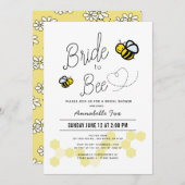 Bride to Bee White Vrijgezellenfeest Kaart (Voorkant / Achterkant)