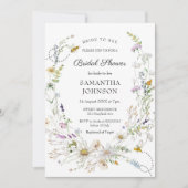 Bride to Bee Wildflower Vrijgezellenfeest Kaart (Voorkant)