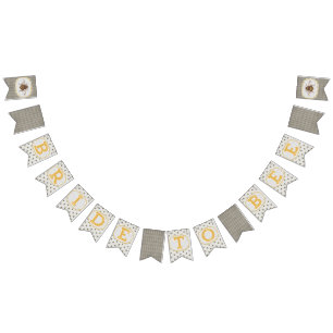 Bride To Bee - Zwart-wit plaid banner